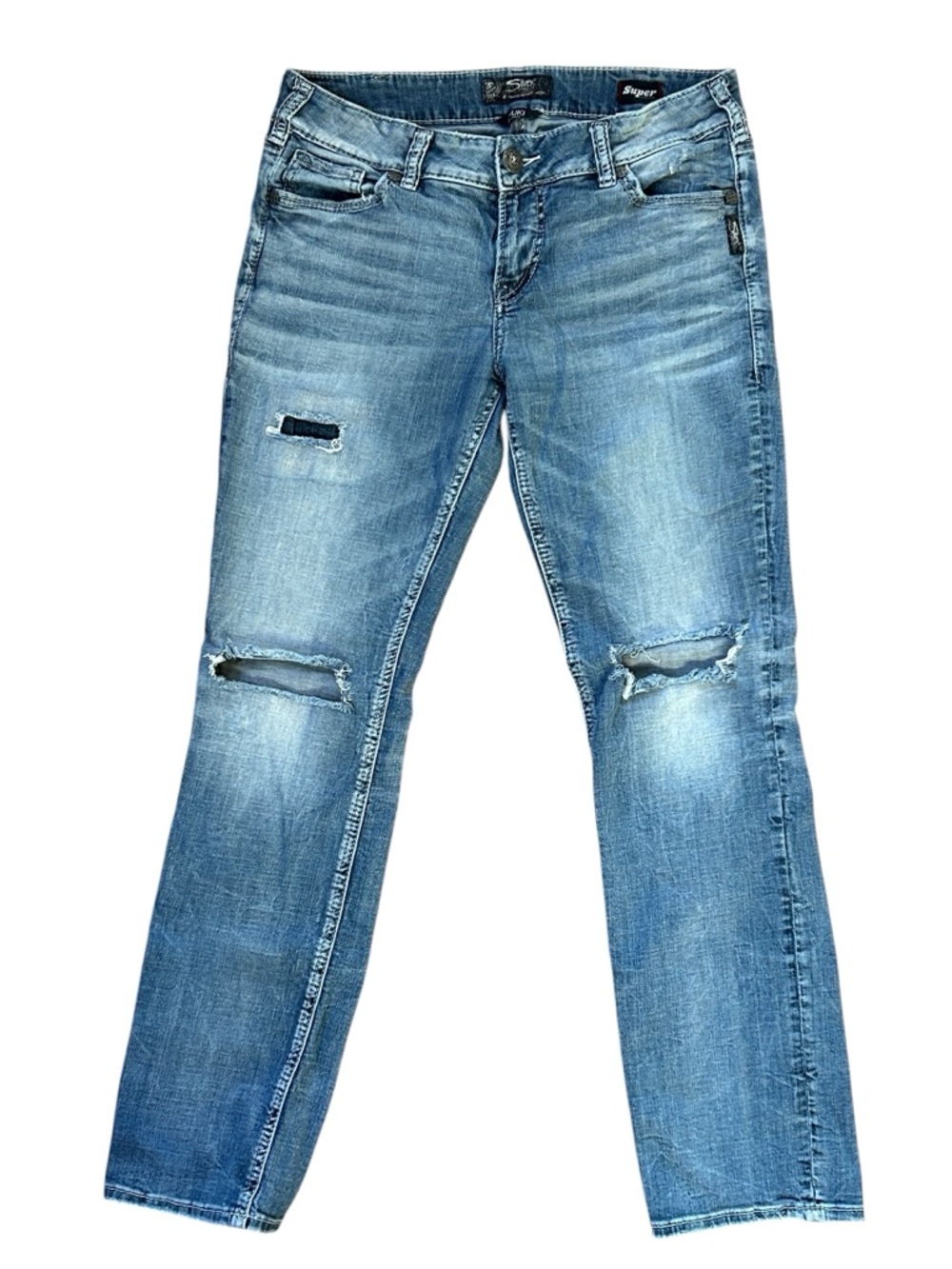 Silver Suki Mid Straight Jeans